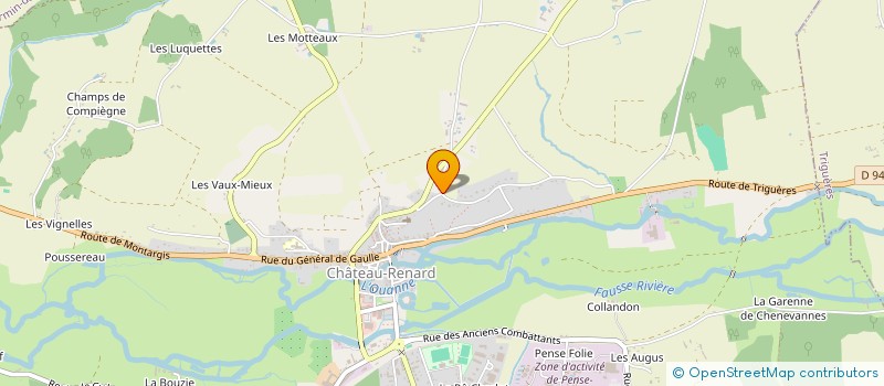 localisation de l'entreprise MADAME CHARLINE RAIGNEAU à TRIGUERES