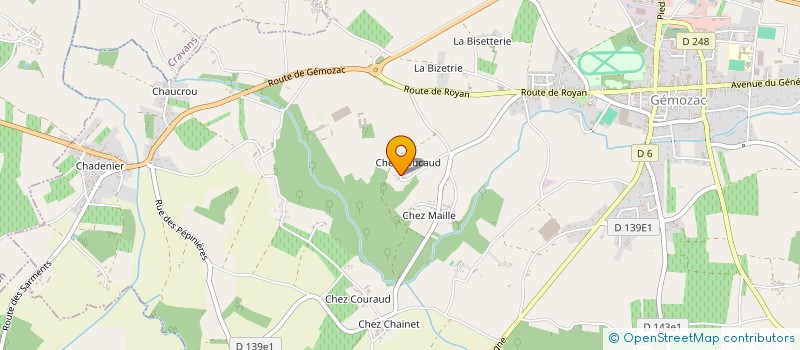 localisation de l'entreprise MADAME CHARLINE RENOLLEAU  GEMOZAC