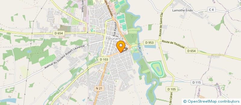 localisation de l'entreprise MADAME CHARLINE RENOULT  FLEURANCE