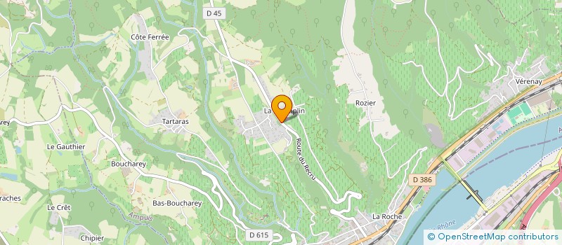 localisation de l'entreprise MADAME CHARLINE RIVOIRE  AMPUIS