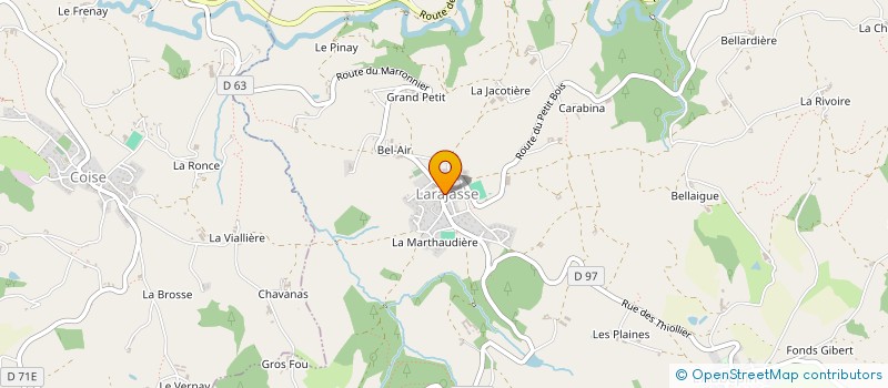 localisation de l'entreprise MADAME CHARLINE ROBARDET  LA MURE