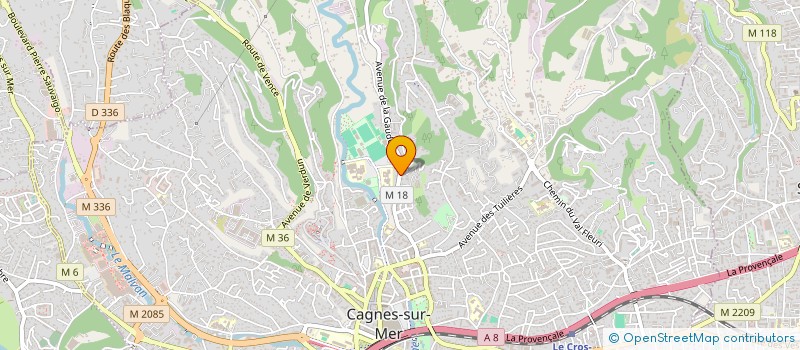 localisation de l'entreprise MADAME CHARLINE RODENAS  NICE