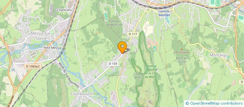 localisation de l'entreprise MADAME CHARLINE ROMAND  COURBOUZON