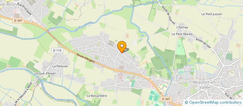 localisation de l'entreprise MADAME CHARLINE ROYER  BEAUFORT-EN-ANJOU