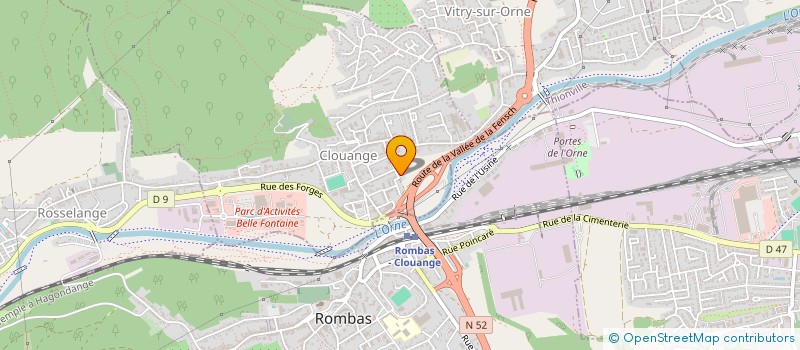 localisation de l'entreprise MADAME CHARLINE SANTOLINI  CLOUANGE