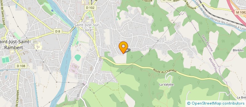 localisation de l'entreprise MADAME CHARLINE SERRE  SAINT-JUST-SAINT-RAMBERT