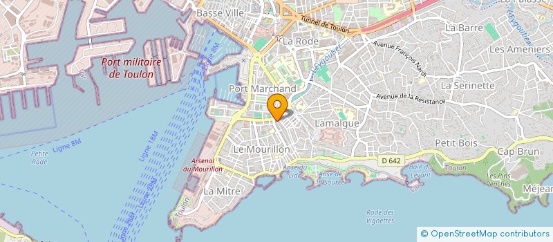 localisation de l'entreprise MADAME CHARLINE SILVESTRO  TOULON