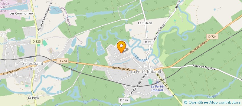 localisation de l'entreprise MADAME CHARLINE THOUMIN  LA FERTE-IMBAULT