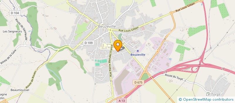 localisation de l'entreprise MADAME CHARLINE TOPSENT  BEUZEVILLE