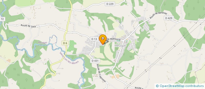 localisation de l'entreprise MADAME CHARLINE TRILLAUD  HEUGAS