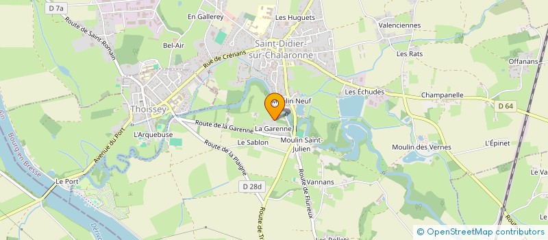 localisation de l'entreprise MADAME CHARLINE TURPIN  SAINT-DIDIER-SUR-CHALARONNE