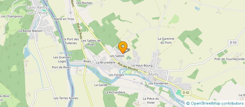 localisation de l'entreprise MADAME CHARLINE VASLIN  ABILLY