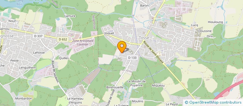 localisation de l'entreprise MADAME CHARLINE VILPOU  SAINT-VINCENT-DE-TYROSSE