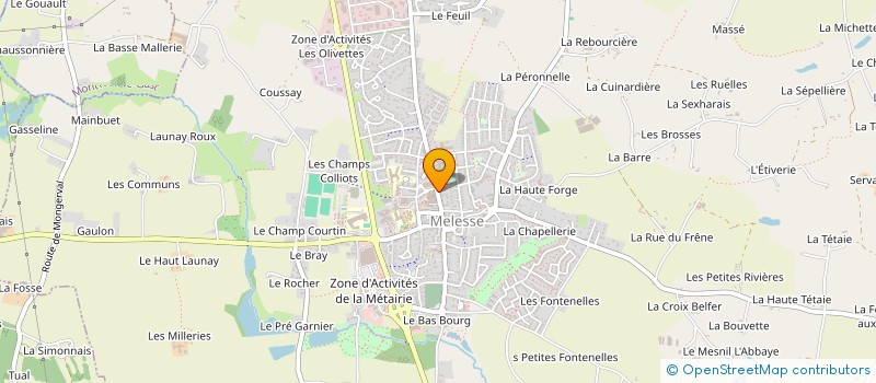 localisation de l'entreprise MADAME CHARLINE YRIS  LA CHAPELLE-DES-FOUGERETZ