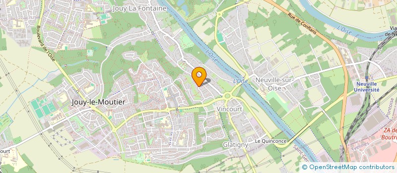 localisation de l'entreprise MADAME CHARLIZE BELON  JOUY-LE-MOUTIER