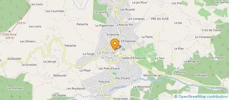 localisation de l'entreprise MADAME CHARLOTTE ABBE  LE PLAN-DE-LA-TOUR