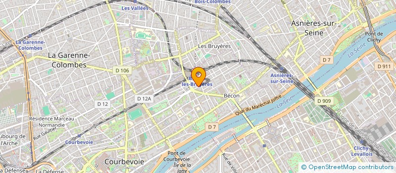 localisation de l'entreprise MADAME CHARLOTTE AGNES à COURBEVOIE