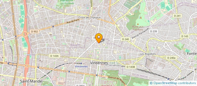 localisation de l'entreprise MADAME CHARLOTTE ALLARD  VINCENNES