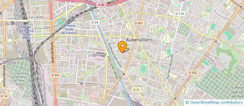 localisation de l'entreprise MADAME CHARLOTTE ALLOU à AUBERVILLIERS