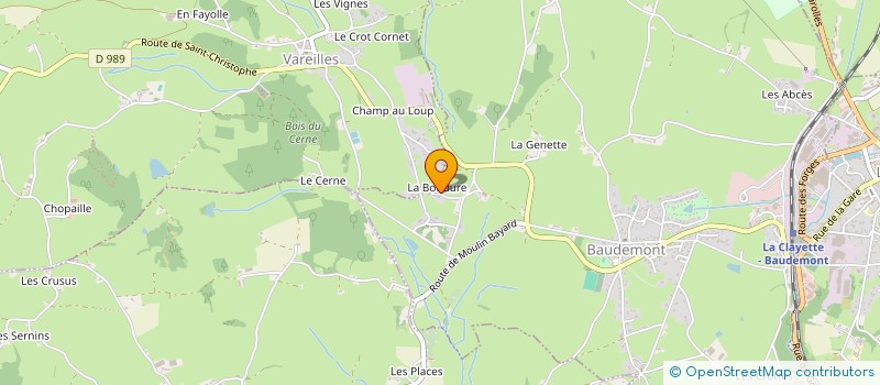 localisation de l'entreprise MADAME CHARLOTTE AUGOYARD  BAUDEMONT