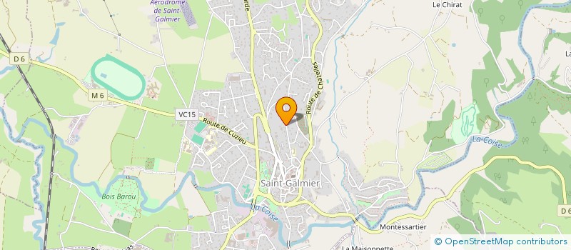 localisation de l'entreprise MADAME CHARLOTTE BADAROUX  SAINT-GALMIER