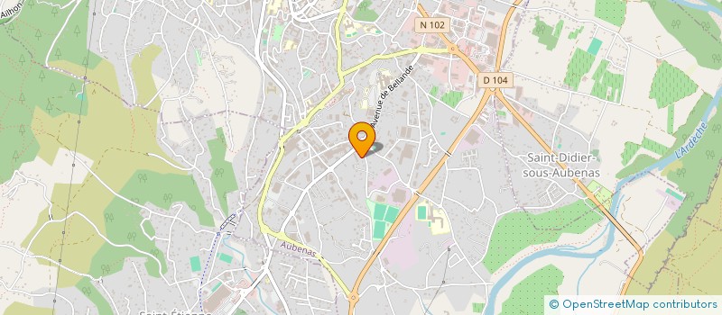 localisation de l'entreprise MADAME CHARLOTTE BAILLE à AUBENAS