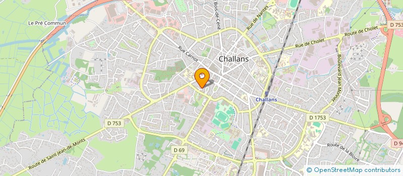 localisation de l'entreprise MADAME CHARLOTTE BARON à CHALLANS