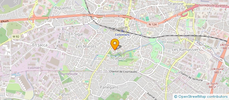 localisation de l'entreprise MADAME CHARLOTTE BARRIERE à COLOMIERS