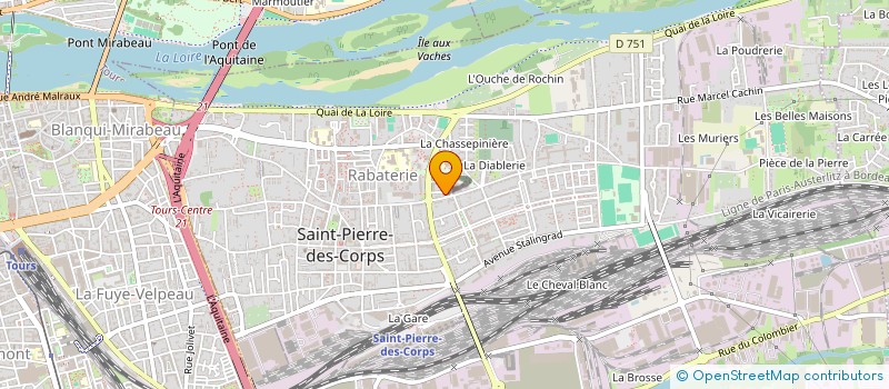 localisation de l'entreprise MADAME CHARLOTTE BAUCHE  SAINT-PIERRE-DES-CORPS