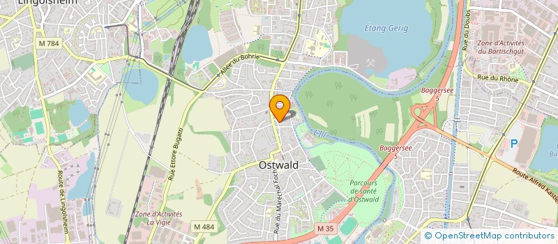 localisation de l'entreprise MADAME CHARLOTTE BECK  OSTWALD