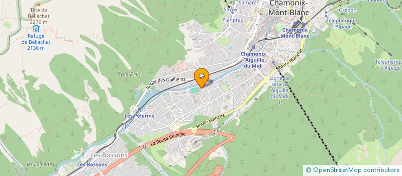 localisation de l'entreprise MADAME CHARLOTTE BELL  CHAMONIX-MONT-BLANC