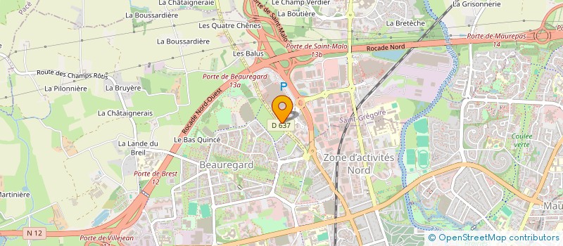 localisation de l'entreprise MADAME CHARLOTTE BELTZUNG  SAINT-GREGOIRE