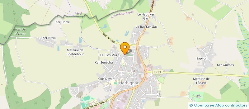 localisation de l'entreprise MADAME CHARLOTTE BENARD à HERBIGNAC