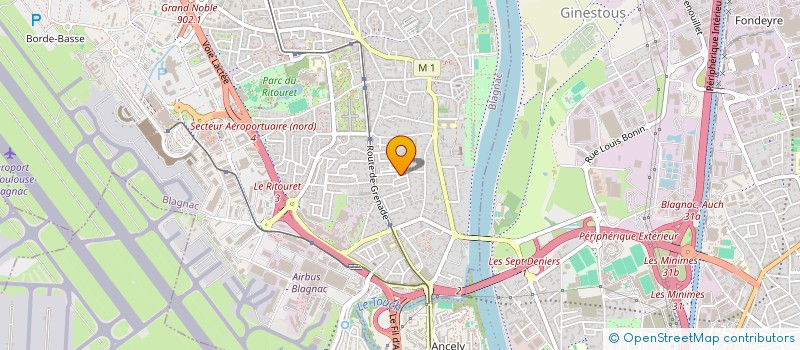 localisation de l'entreprise MADAME CHARLOTTE BENTABERRY  BLAGNAC