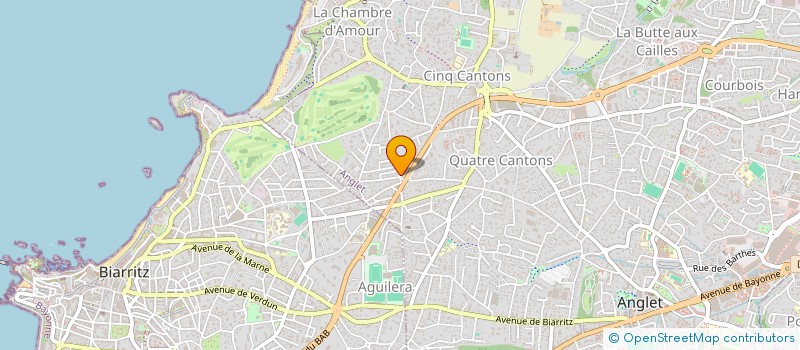 localisation de l'entreprise MADAME CHARLOTTE BERNARD MOITIER  ANGLET