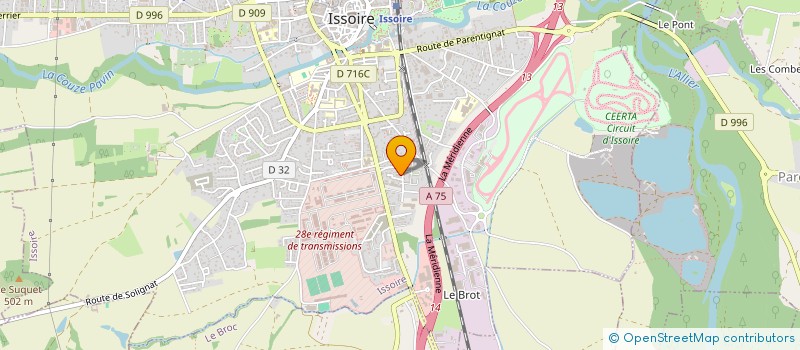 localisation de l'entreprise MADAME CHARLOTTE BERR  ISSOIRE