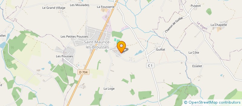 localisation de l'entreprise MADAME CHARLOTTE BERTHIER à SAINT-MAURICE-LES-BROUSSES