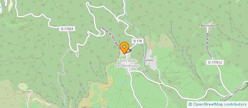 localisation de l'entreprise MADAME CHARLOTTE BERTRAND  SAINT-JEAN-DE-MINERVOIS