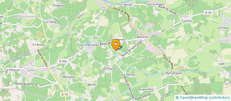 localisation de l'entreprise MADAME CHARLOTTE BILLAUD  BLACE