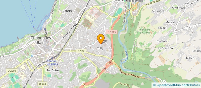 localisation de l'entreprise MADAME CHARLOTTE BINAND à THONON-LES-BAINS