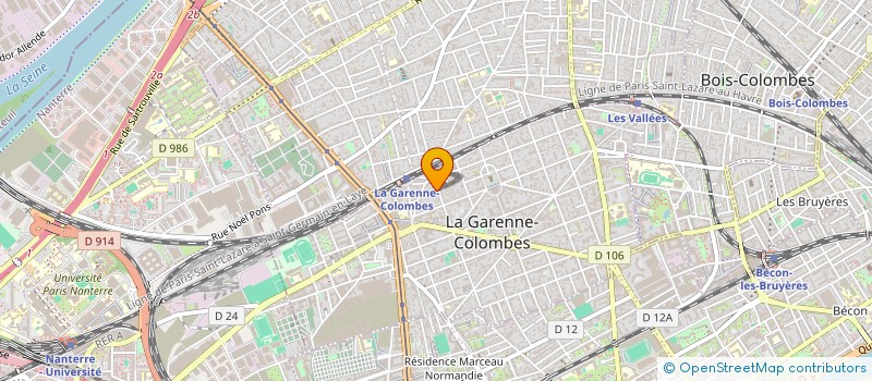 localisation de l'entreprise MADAME CHARLOTTE BLAISE  LA GARENNE-COLOMBES