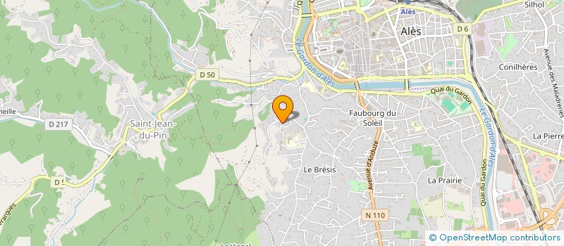 localisation de l'entreprise MADAME CHARLOTTE BLANC  ALES