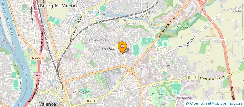 localisation de l'entreprise MADAME CHARLOTTE BOGALHO à VALENCE