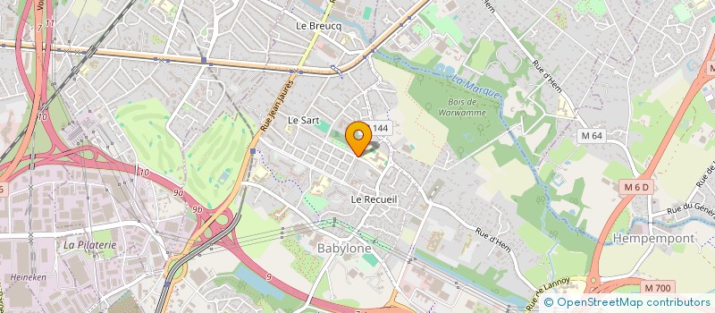 localisation de l'entreprise MADAME CHARLOTTE BONDUELLE à VILLENEUVE-D'ASCQ