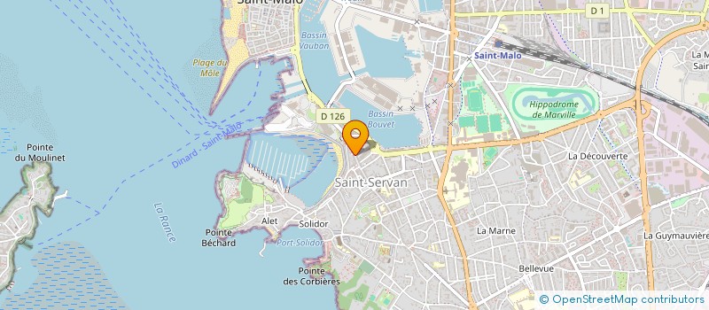 localisation de l'entreprise MADAME CHARLOTTE BONGRAND  SAINT-MALO