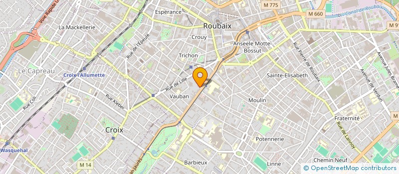 localisation de l'entreprise MADAME CHARLOTTE BONNAILLIE  ROUBAIX