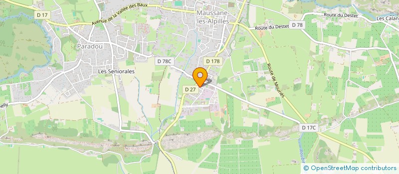 localisation de l'entreprise MADAME CHARLOTTE BONNAUD  MAUSSANE-LES-ALPILLES