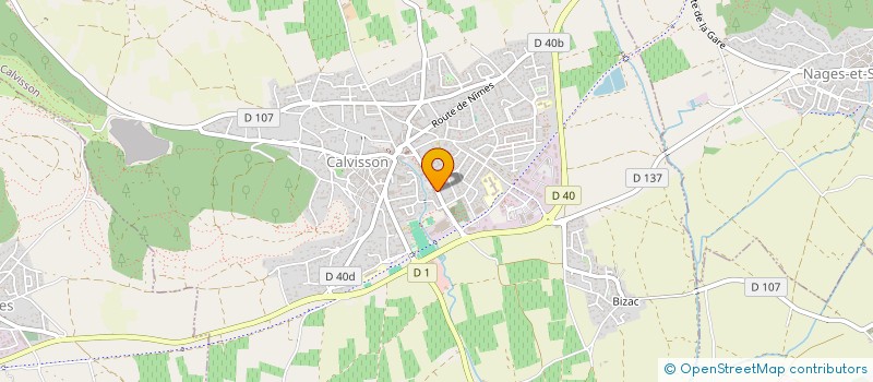 localisation de l'entreprise MADAME CHARLOTTE BONVALET  CALVISSON