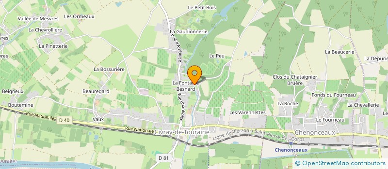 localisation de l'entreprise MADAME CHARLOTTE BONVIN à CIVRAY-DE-TOURAINE