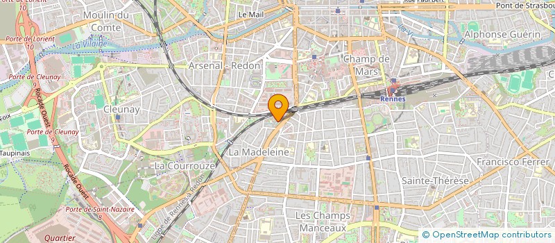 localisation de l'entreprise MADAME CHARLOTTE BORDAGE  RENNES